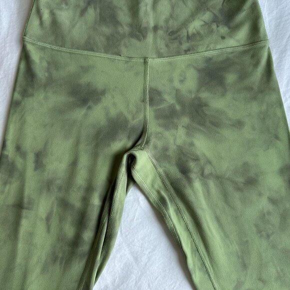 Lululemon Align Pant Crop 21" Diamond Dye Diamond Dye Vista Green Medium Olive - Picture 5 of 6